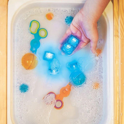 Cubos GloPals, juguetes sensorial activado por agua: Monstruo de las galletas