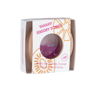 Sonajero Donut Sensorial: Uvas