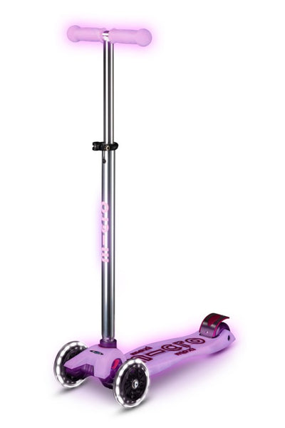 Patinete Maxi Deluxe Led Glow Lila