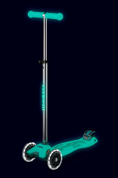 Patinete Maxi Deluxe Led Glow Turquesa