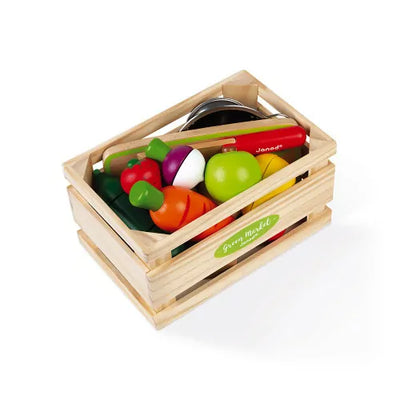 Maxi Set de Frutas y Verduras Velcro Green Market - Janod