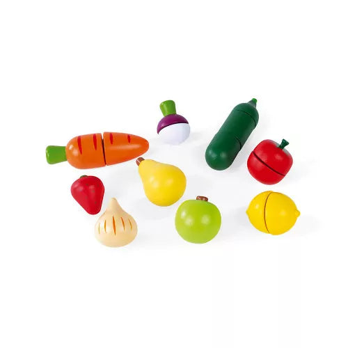 Maxi Set de Frutas y Verduras Velcro Green Market - Janod