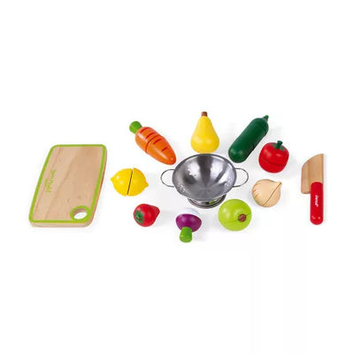 Maxi Set de Frutas y Verduras Velcro Green Market - Janod