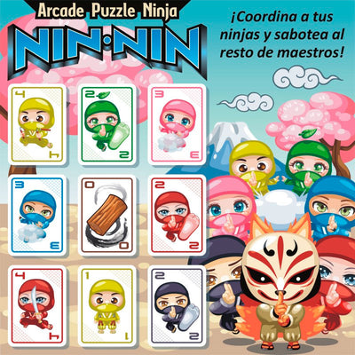 NinNin Arcade Puzzle Ninja - Juego de cartas