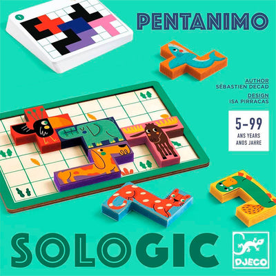 Juego Pentanimo SOLOGIC  - Juego lógica para 1 jugador - Djeco