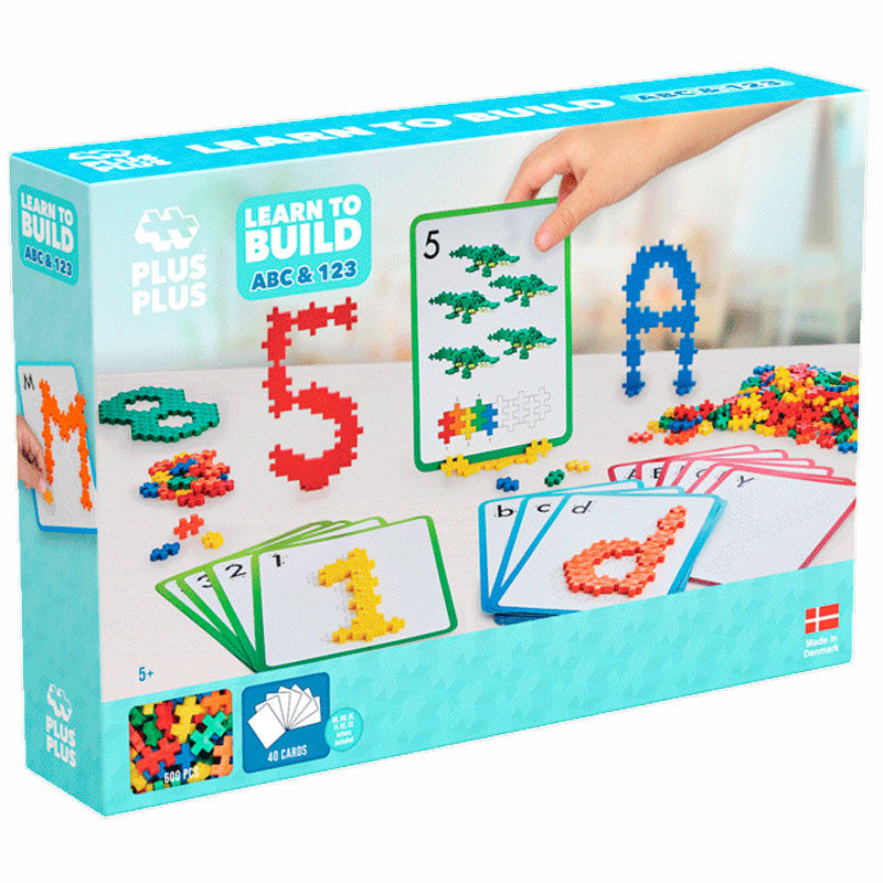 Plus Plus  Mini Learn to Build: ABC & 123: 600 piezas