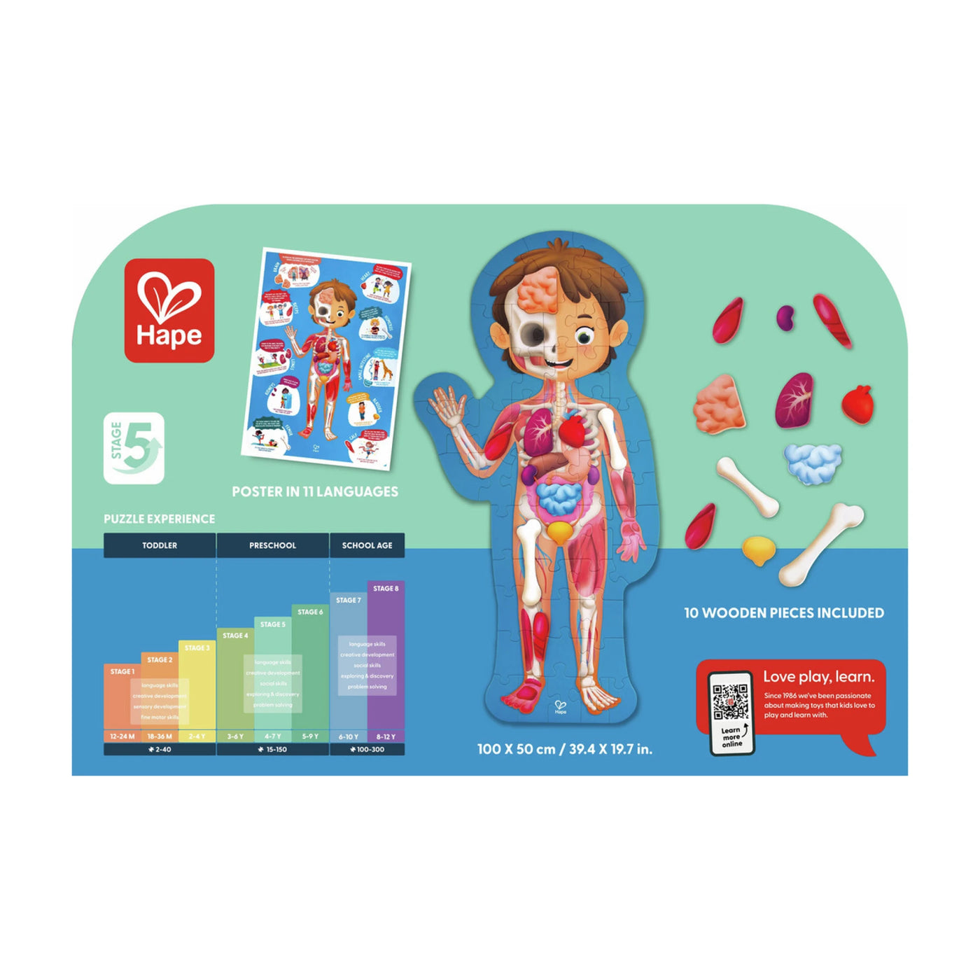 Maletín Puzzle Cuerpo Humano