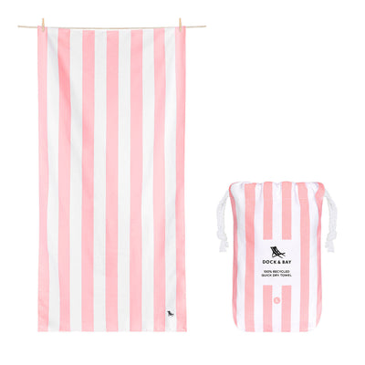 Toalla Cabana Rosa Pastel XL - Dock & Bay