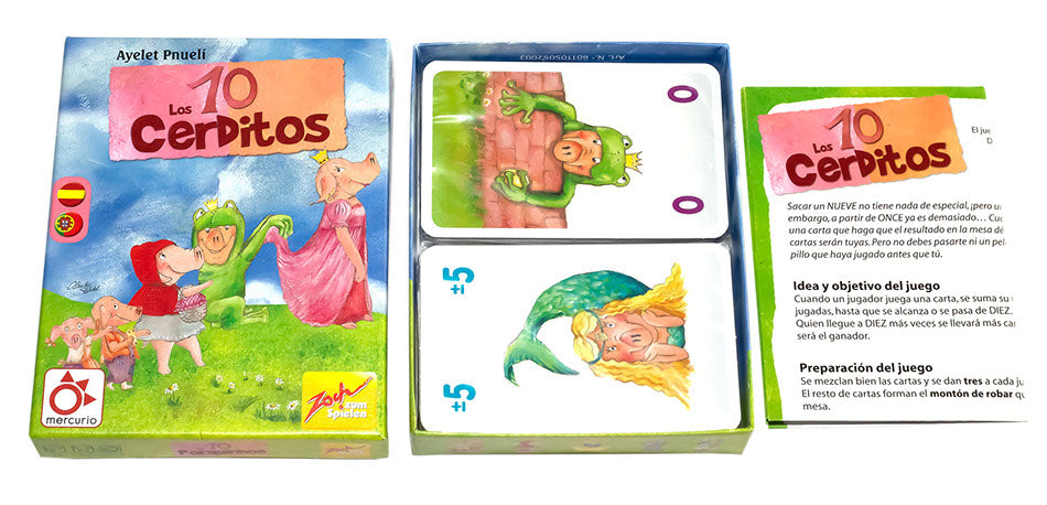 Los 10 cerditos - Juego de cartas