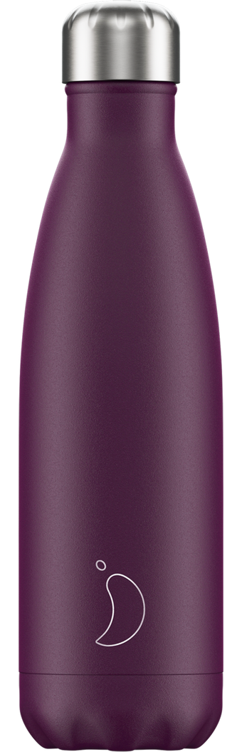 CHILLYS Botella Acero Inoxidable Púrpura Mate: 500 ml