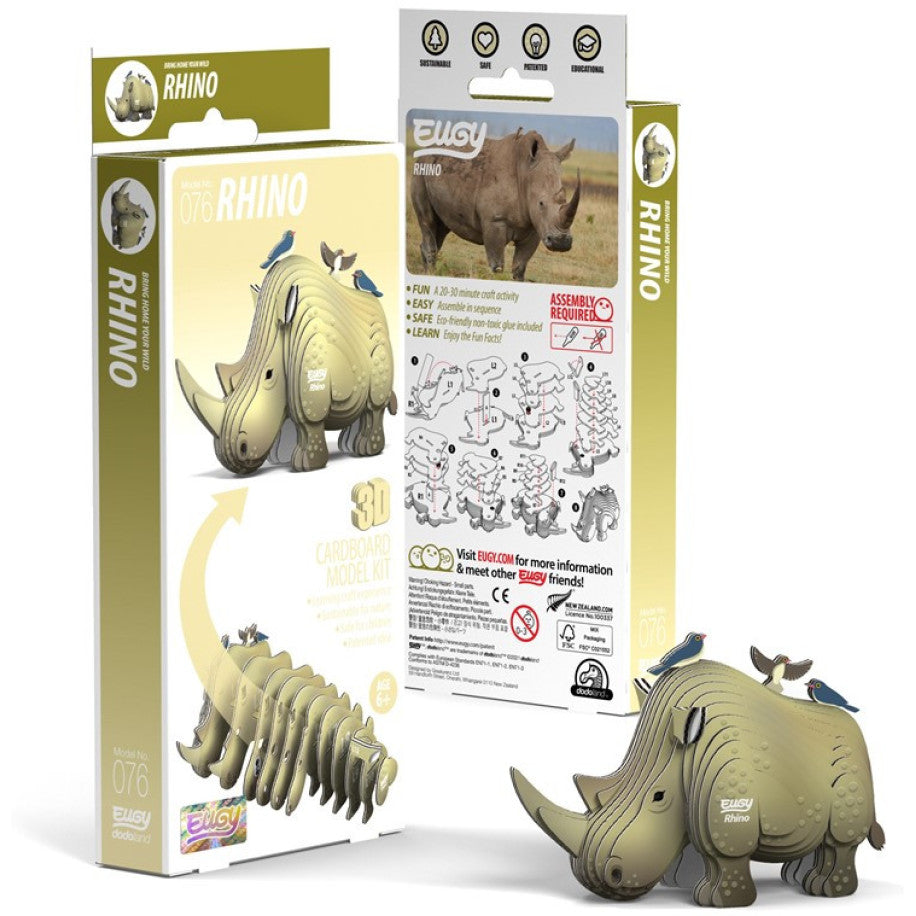 Mini puzzle 3D : Rinoceronte Eugy