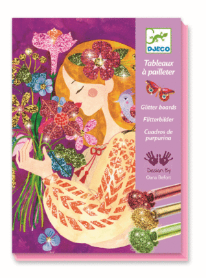 Cuadros de purpurina - El perfume de las flores