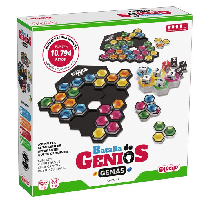 Batalla de Genios GEMAS - juego de lógica para 1-2 jugadores