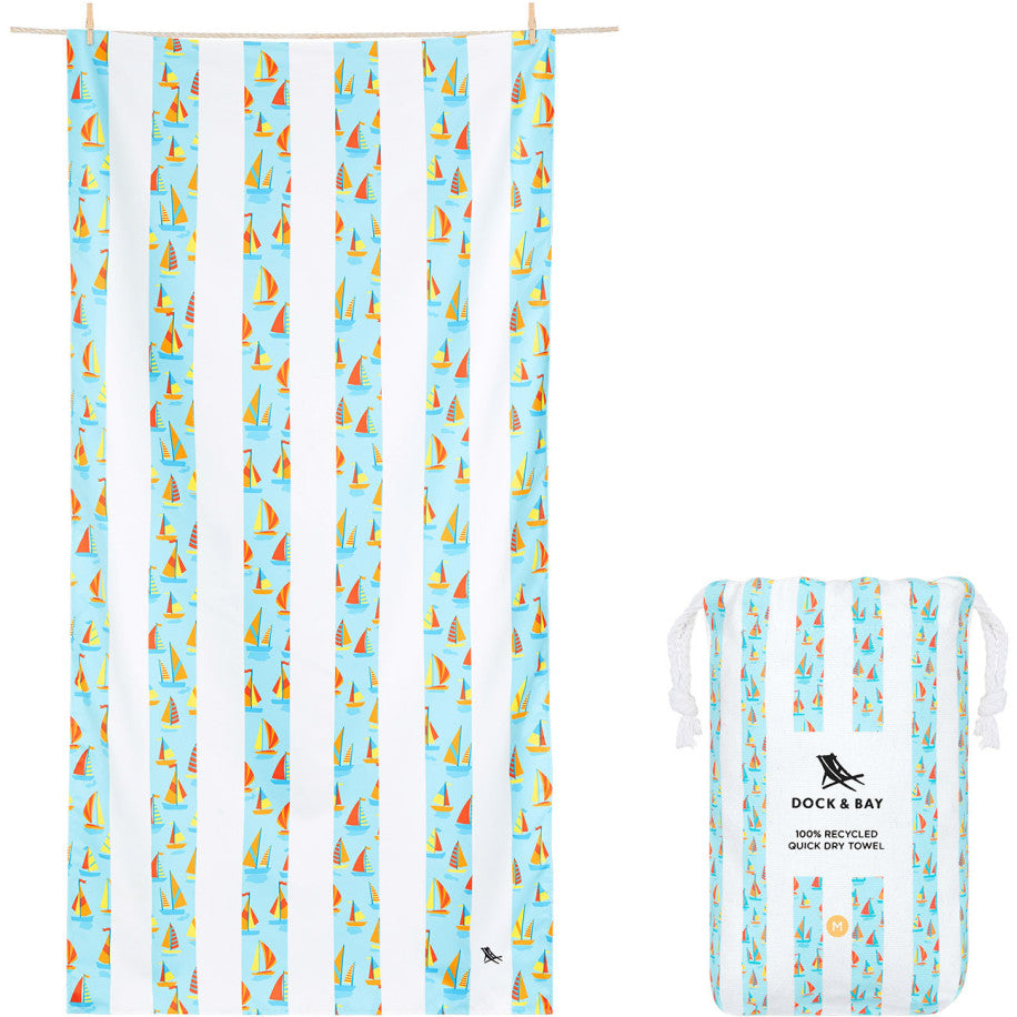 Toalla Kids Boats L - Dock & Bay