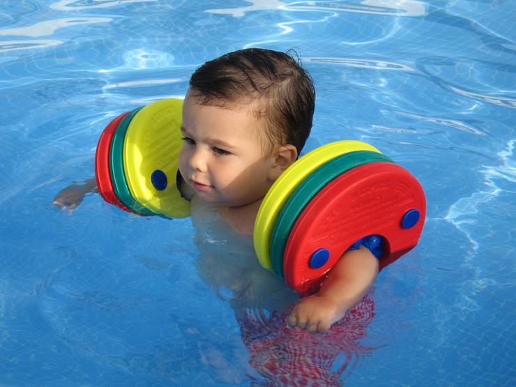 Manguitos de natación para niños, hechos de espuma - Delphin