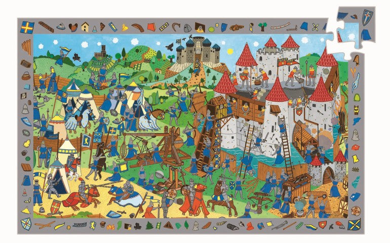 Puzzle Observación: Caballeros - 54 pzs. - Djeco