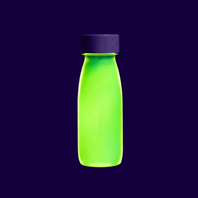 Botella Sensorial Flotante: Amarillo Fluorescente