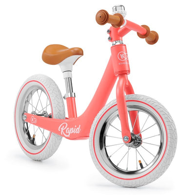 Kinderkraft Rapid - Bicicleta de equilibrio sin pedales - Coral