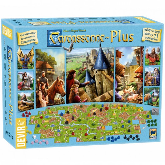 Carcassonne Plus con 11 expansiones ed. 2017 - Juego de Estrategia
