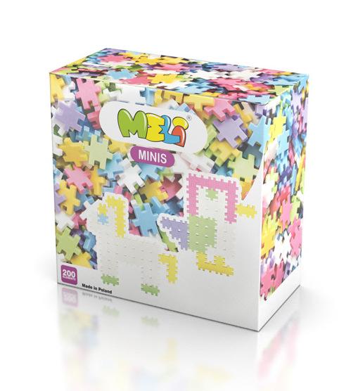 Bloques MELI - MINIS 200 piezas PASTEL