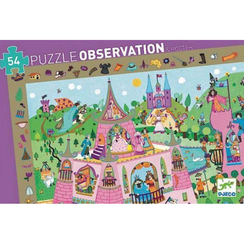 Puzzle Observación: Princesas - 54 pzs. - Djeco