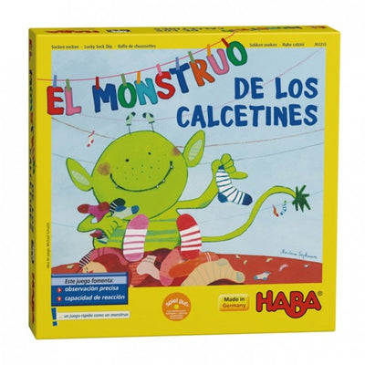 Haba - El monstruo de los calcetines - Juego de habilidad