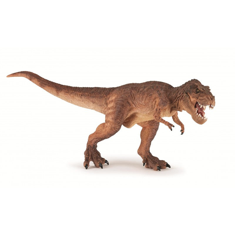 Figura Papo: dinosaurio T-REX corriendo castaño
