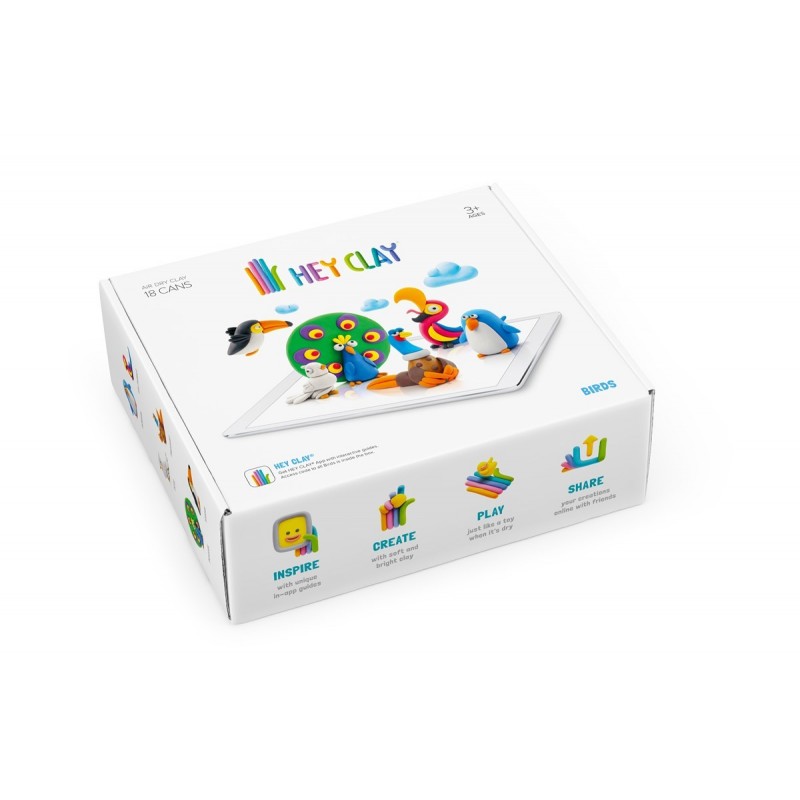 Plastilina Interactiva Aves - Hey Clay