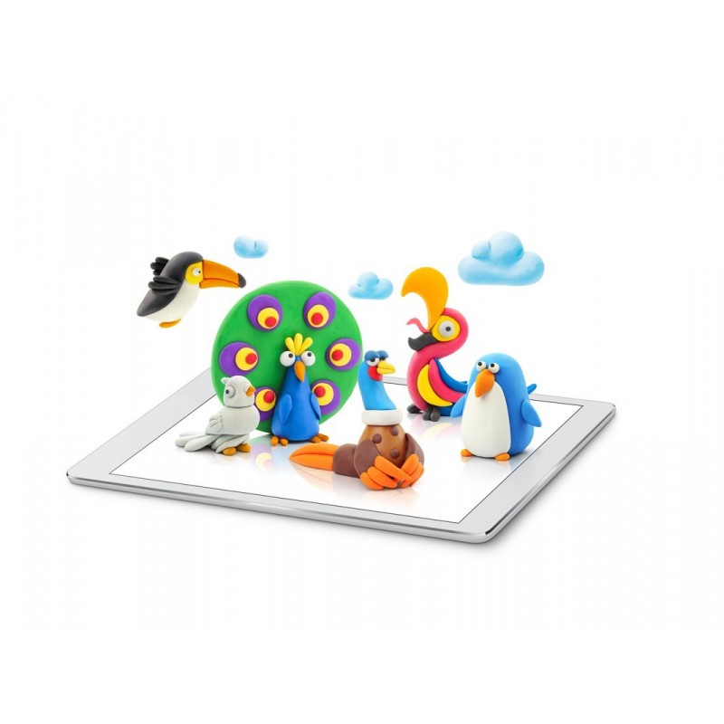 Plastilina Interactiva Aves - Hey Clay
