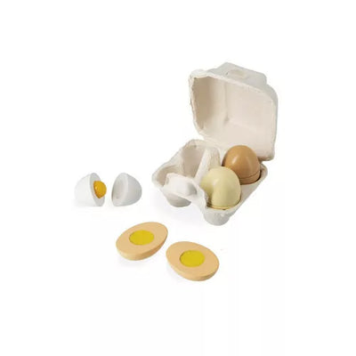 Janod - Huevera 4 huevos de madera