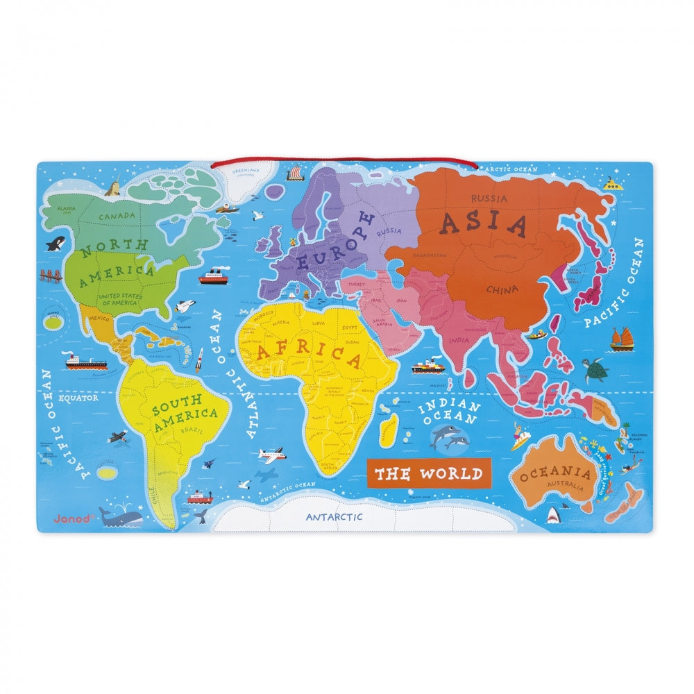Puzzle Magnético Atlas Mundial Español - Janod
