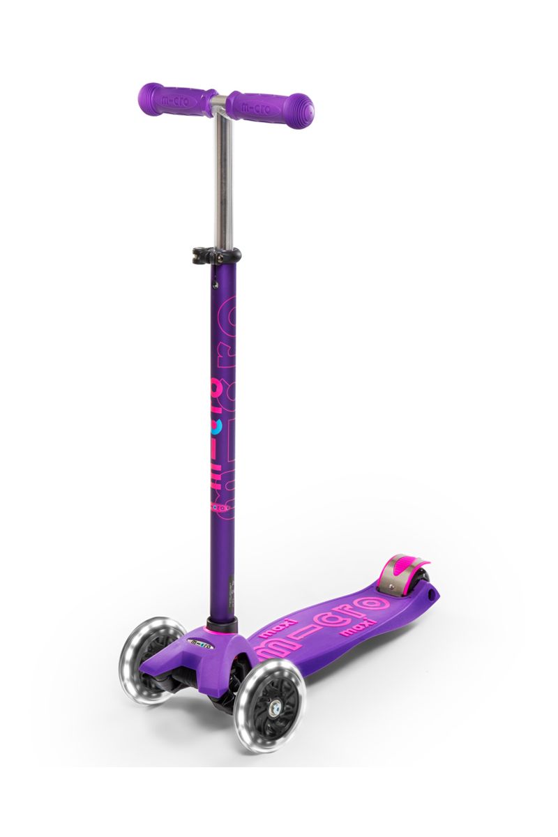 Patinete Maxi Deluxe Lila Led
