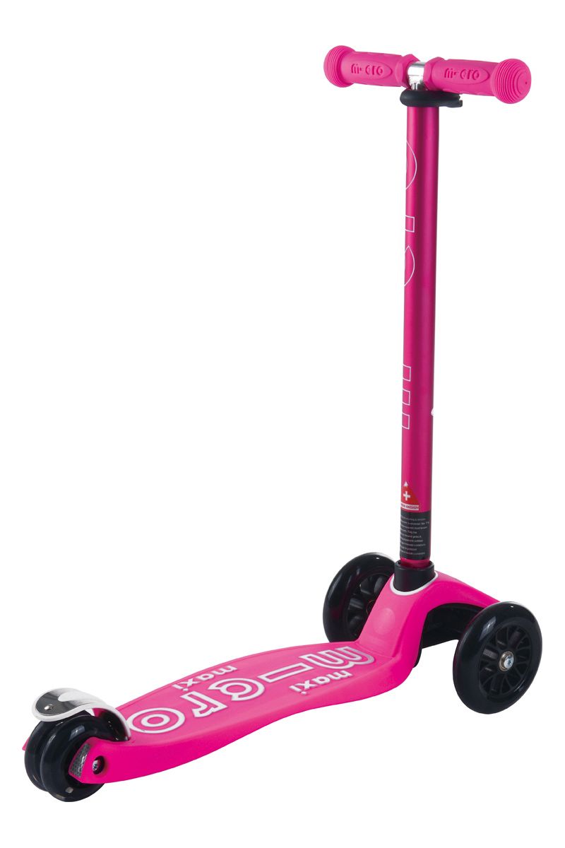 Patinete Maxi Deluxe Rosa Led
