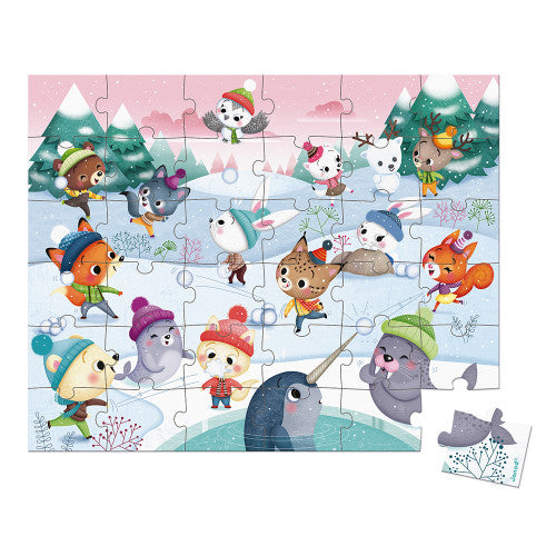 Puzzle Fiesta en la nieve: 36 piezas