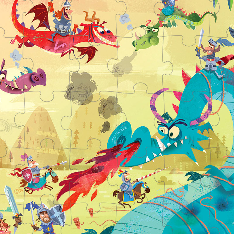 Puzzle Dragones: 54 piezas