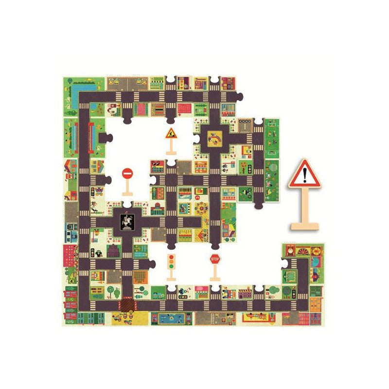 Puzzle gigante Ciudad: 24 piezas.