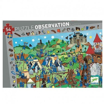 Puzzle Observación: Caballeros - 54 pzs. - Djeco