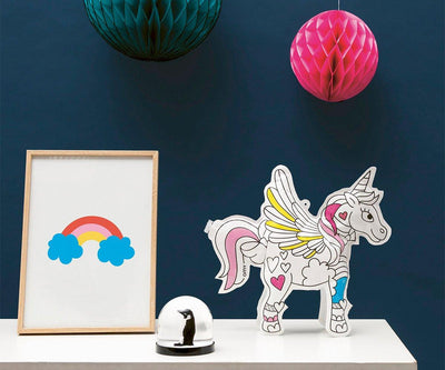 Juego unicornios para inflar y colorear - OMY