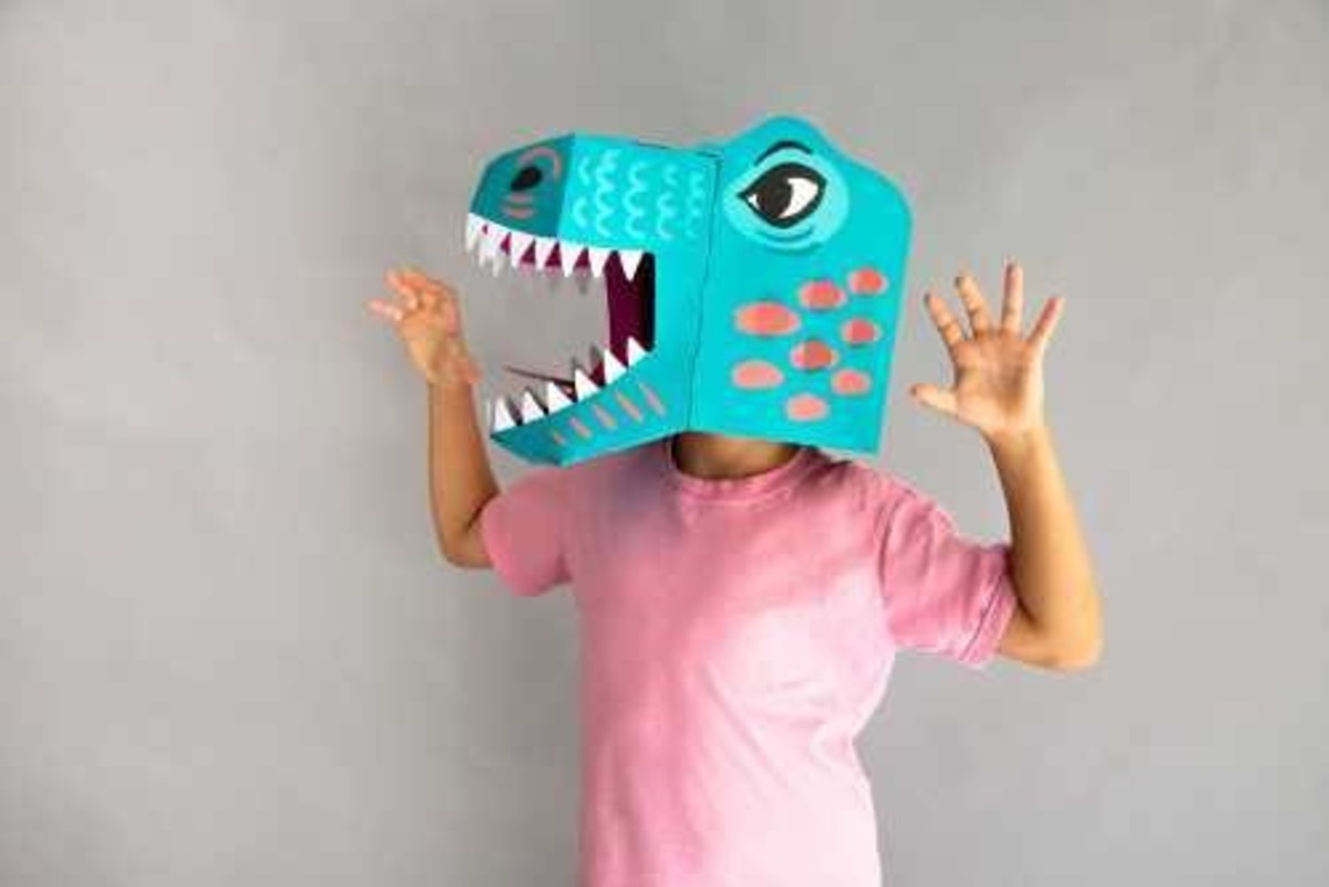 Máscara 3D Dinosaurio Rex - OMY