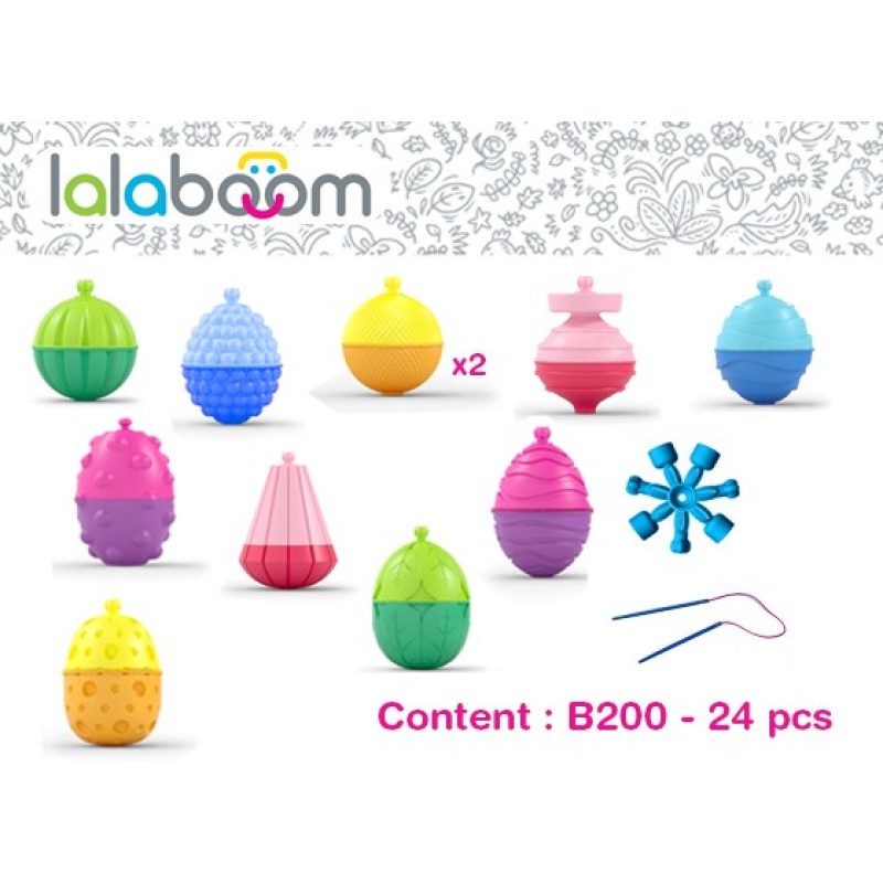 Set de 24 piezas de perlas y accesorios - Lalaboom