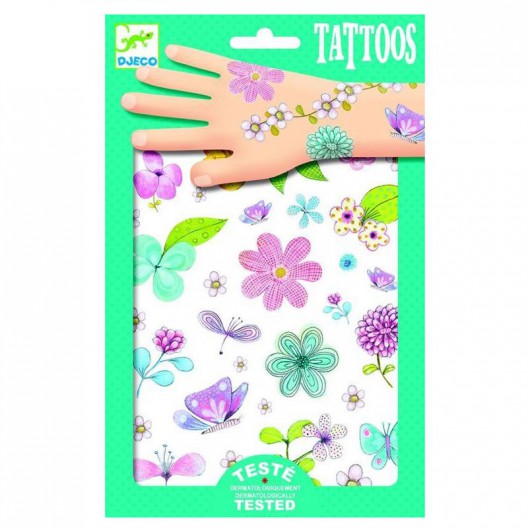 Tatuajes infantiles - Flores campestres